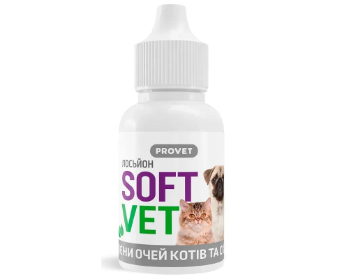 Лосьон для глаз PROVET SOFTVET капли 15 мл для кошек и собак