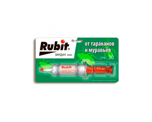 Rubit зиндан люкс шприц гель от тараканов и муравьёв 30 г