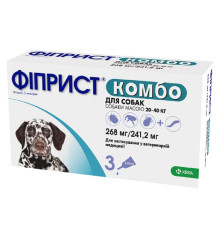 Краплі на холку Фіприст Комбо для собак 20-40 кг 2,68 мл 1 піпетка KRKA