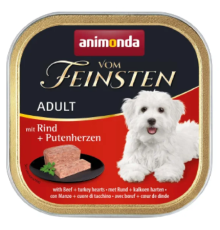 Корм для собак Adult with Beef and Turkey hearts з яловичиною та індичими серцями 150 г Animonda