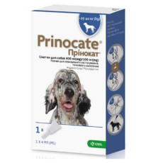 Краплі на холку для собак 25-40 кг Prinocate 4 мл від зовнішніх і внутрішніх паразитів №1 KRKA