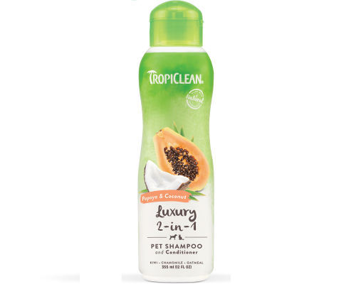Шампунь-кондционер для собак и кошек Papaya & Coconut 2в1 для очищения и улучшения расчесывания шерсти 355 мл 202504