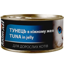 Корм для котів ANIMALL Тунець в ніжному желе 85г