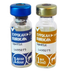 Вакцина для собак Eurican DHPPi-2Lmulti 2 флакони 1 доза Merial