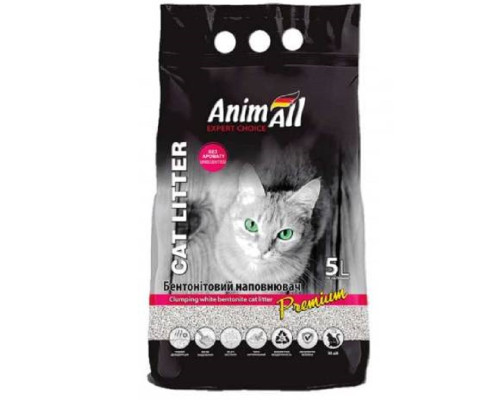 Наповнювач для котячого туалету Premium Classic бентонітовий без аромату 5 л AnimAll