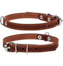 Нашийник для собак CoLLar одинарний коричневий 10 мм 22-30см