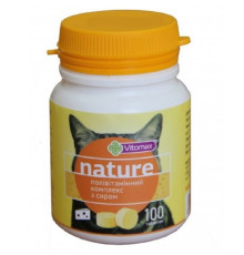 Таблетки для котів Nature полівітамінний комплекс із сиром №100 Vitomax