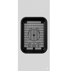 Туалет для котів і кішок Cat із сіткою 35*25*5 см чорний Collar