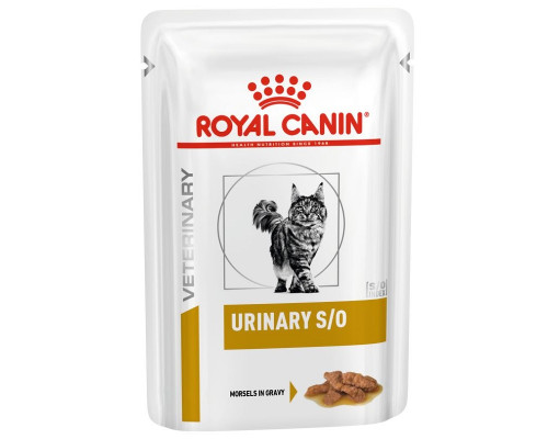 Корм для котів Urinary S/O Feline Pouches morsels in gravy при захворюваннях сечовивідних шляхів 85 г Royal Canin