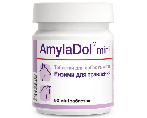 Таблетки для собак и кошек АмилаДол мини для пищеварения №90  Dolfos