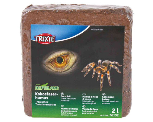 Прессованный кокосовый грунт для террариума 2 л 160 г TX-76152 Trixie