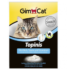 Ласощі для котів Topinis вітамінізовані мишки з молоком і таурином №190 GimCat