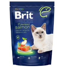 Сухий корм для стерилізованих котів Cat Sterilized Salmon із лососем 300 г Brit Premium