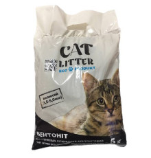 Наповнювач для котячого туалету бентонітовий крупний 3,5-5 мм 5 кг №5 Cat Litter