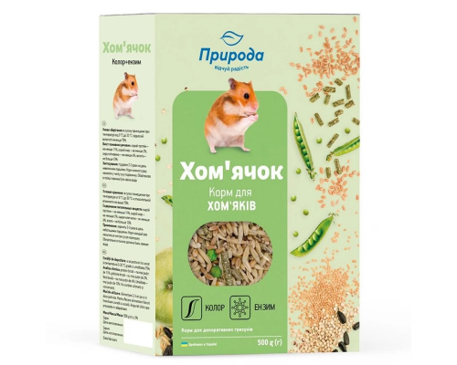 Корм для хом'яків Колор плюс Ензим 500 г Природа