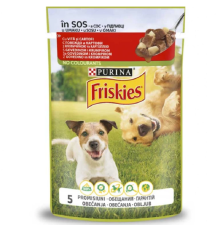 Корм для собак Friskies Dog Adult шматочки яловичини з картоплею в підливі 100 г Purina