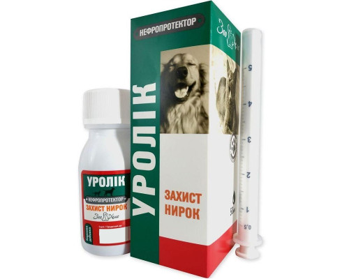 Суспензія для котів і собак Уролік для лікування захворювань сечостатевої системи та нирок 50 мл Зоо Хелс 