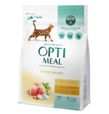 Сухий корм для дорослих котів Chicken із куркою 200 г Optimeal