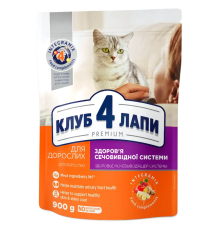 Сухий корм для котів Adult Cats Urinary Health профілактики сечокам'яної системи 900 г Клуб 4 лапи