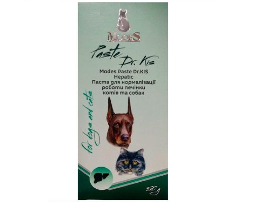 Паста для котов и собак Modes Paste Dr.Kis Hepatic для нормальной работы печени 50 г ModeS