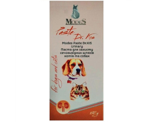 Паста для котів і собак Modes Paste Dr.KIS Urinary для захисту сечовивідних шляхів 50 г ModeS