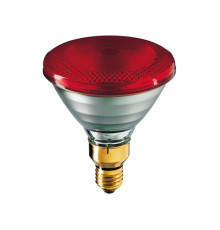 Лампа ІК 175 W 240 V LuxLight PAR38 тверде скло червона Китай
