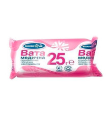 Вата 25 г ролик нестерильна