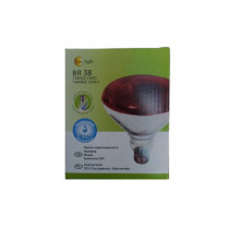 Лампа ІК 100 W 240 V LuxLight PAR38 тверде скло червона Китай