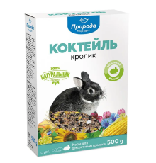 Корм Коктейль кролик для гризунів 500 г Природа