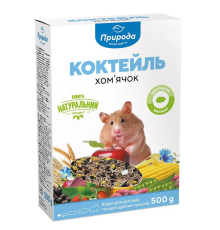Корм Хом'ячок Коктейль для гризунів 500 г Природа