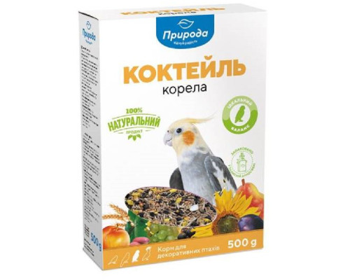 Корм для средних попугаев Коктейль Корела 500 г Природа