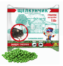 Гранули Лускунчик зелений від щурів та мишей з ароматом арахісу 150 г Агро Протекшн