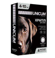 Краплі на холку Unicum Premium від бліх та кліщів для собак 4-10 кг №3 Unicum