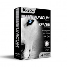 Краплі на холку Unicum Premium від бліх та кліщів для собак 10-30 кг №3 Unicum