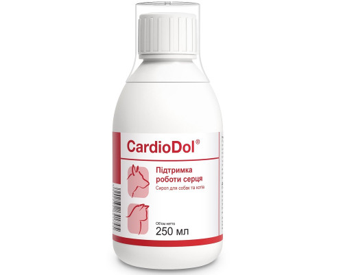 Сироп для собак и котов CardioDol dogs and cats  для поддержания сердечно-сосудистой системы 250 мл Dolfos