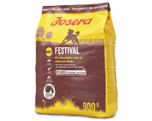 Сухой корм для привередливых собак Festival с лососем 900 г Josera