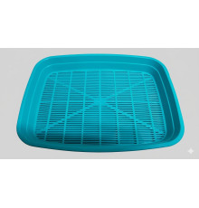 Туалет д/кош Природа з сеткою N1 Light 34,5х26х5 см бірюзовий  PR740444