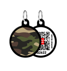 Адреснік WAUDOG Smart ID з QR-паспортом Камо коло діаметр 30 мм 0630-0102-17