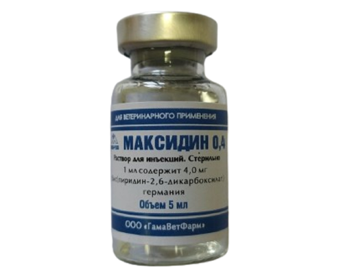 Розчин для ін'єкцій Максидин 0,4% 1 флакон 5 мл ГамаВетФарм