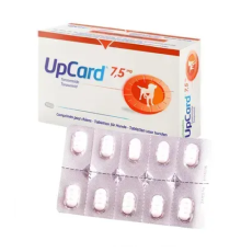 Таблетки для собак UpCard 7,5 мг діуретик при застійній серцевій недостатності №10 Vetoquinol (під замовлення 3 робочих дні)