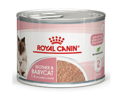 Корм Mother and Babycat мус для вагітних або годуючих кішок і кошенят 195 г Royal Canin