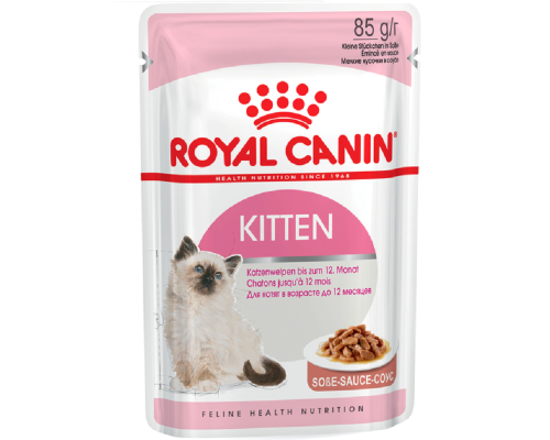 Корм для кошенят Kitten Instinctive шматочки у соусі 85 г Royal Canin
