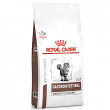 Сухой корм для котов Gastrointestinal Moderate Calorie Feline при панкреатите и пищевых  расстройствах 400 г Royal Canin 