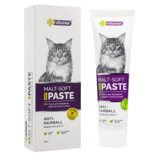 Мальт-паста для котів Malt-soft для виведення шерсті зі шлунка 100 г Vitomax