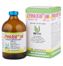 Розчин для ін'єкцій Трифлон 100 протимікробний засіб системної дії 100 мл Біофарм