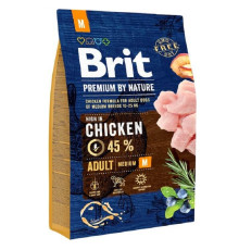 Сухий корм для собак від 10 до 25 кг Dog Adult М із куркою 3 кг Brit Premium