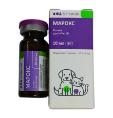 Раствор для инъекций Марокс 1% от тошноты и рвоты для кошек и собак 10 мл Биотестлаб
