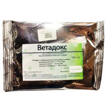 Порошок Ветадокс антибіотик з протимікробною дією 100 г Укрветпромпостач