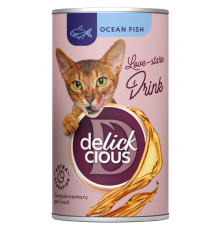 Ласощі для котів Ocean Fish напій з океанічною рибою 140 г Delickcious