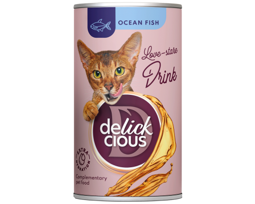 Лакомство для котов Ocean Fish напиток с океанической рыбой 140 г Delickcious